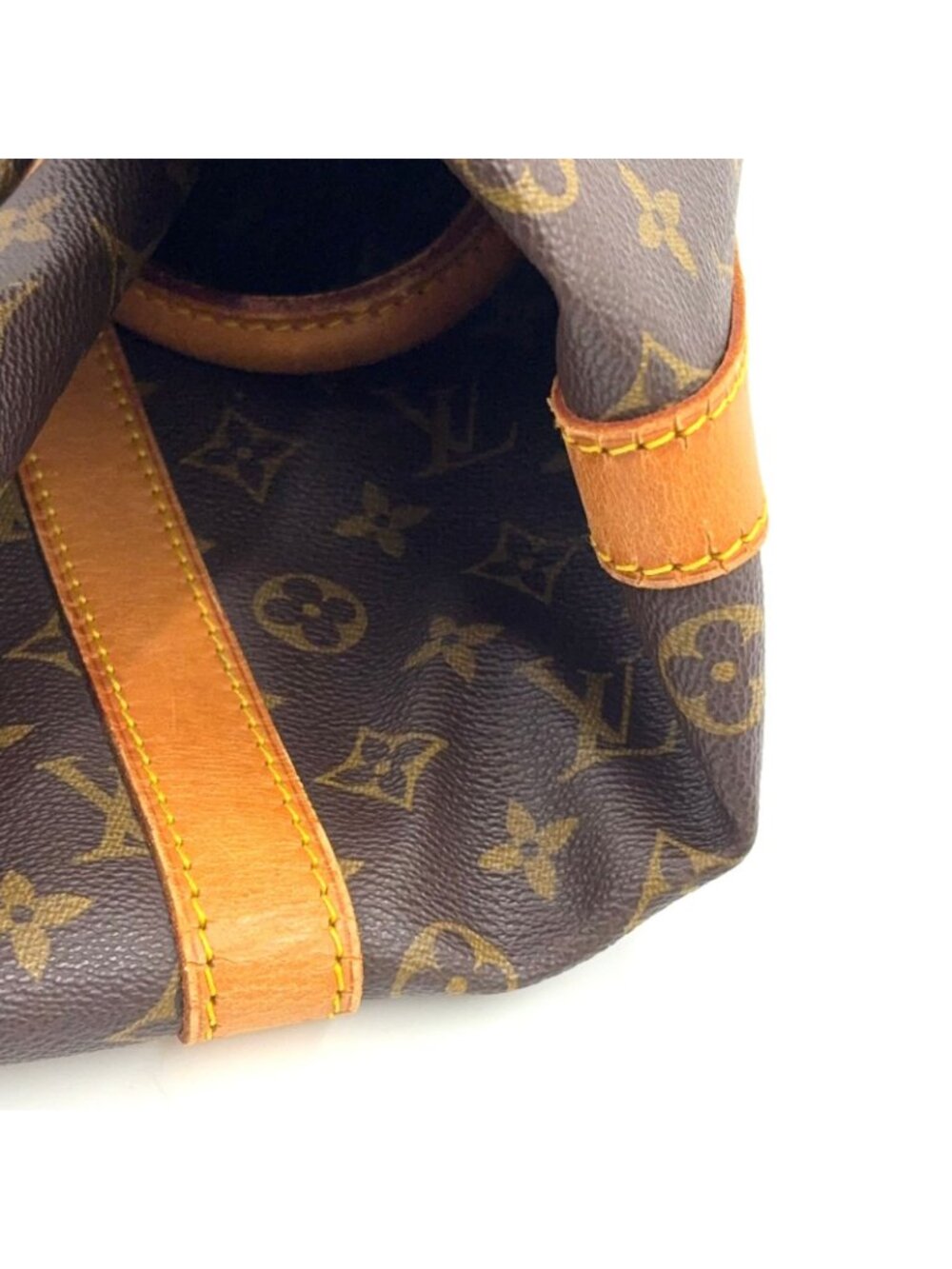 Louis Vuitton Keepall 55 Monogram Leather Brown Light Boston Bag Gold - Picture 11 of 15